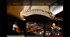 Desktop Screenshot of klanggestalten.de